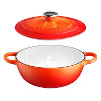  ORB-1434 鸿运当头-铸铁珐琅锅